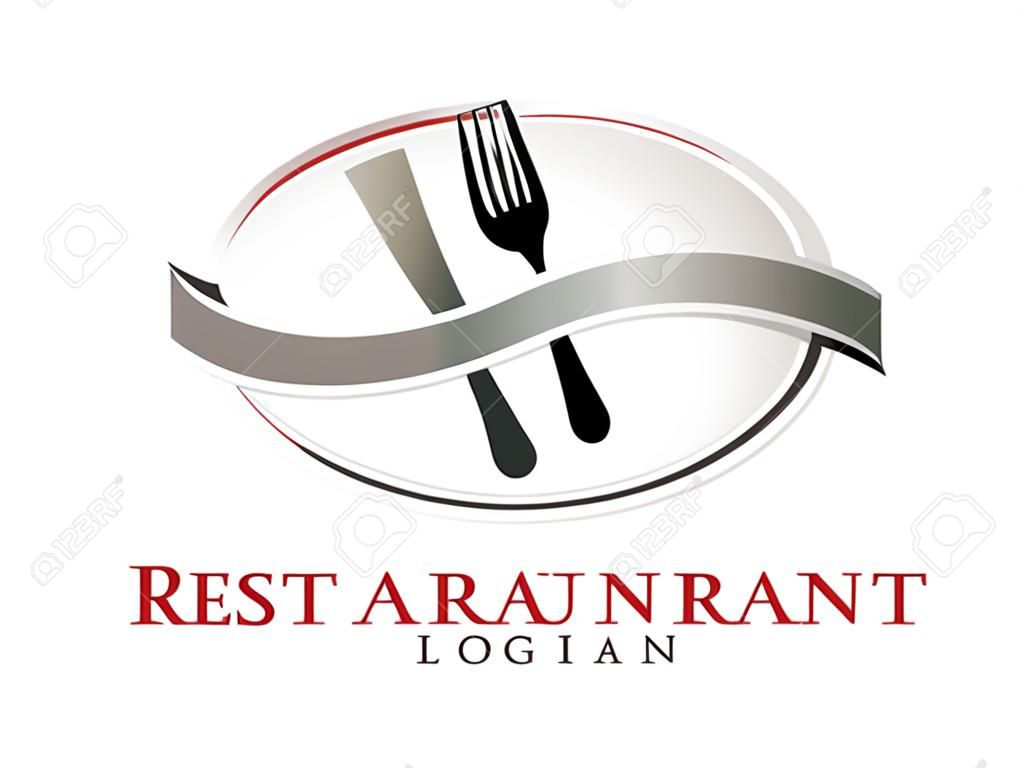 Illustration de logo de restaurant.