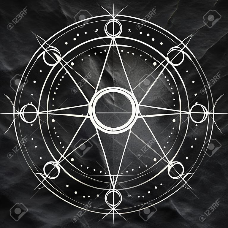 Mystical geometry symbol.