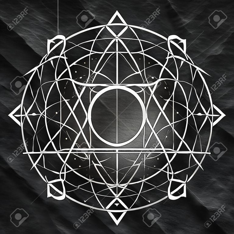 Mystical geometry symbol.