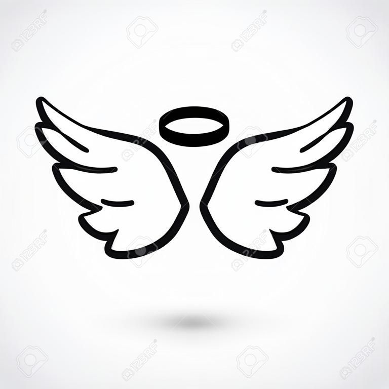 Illustration von Flügeln Symbol Vektor-