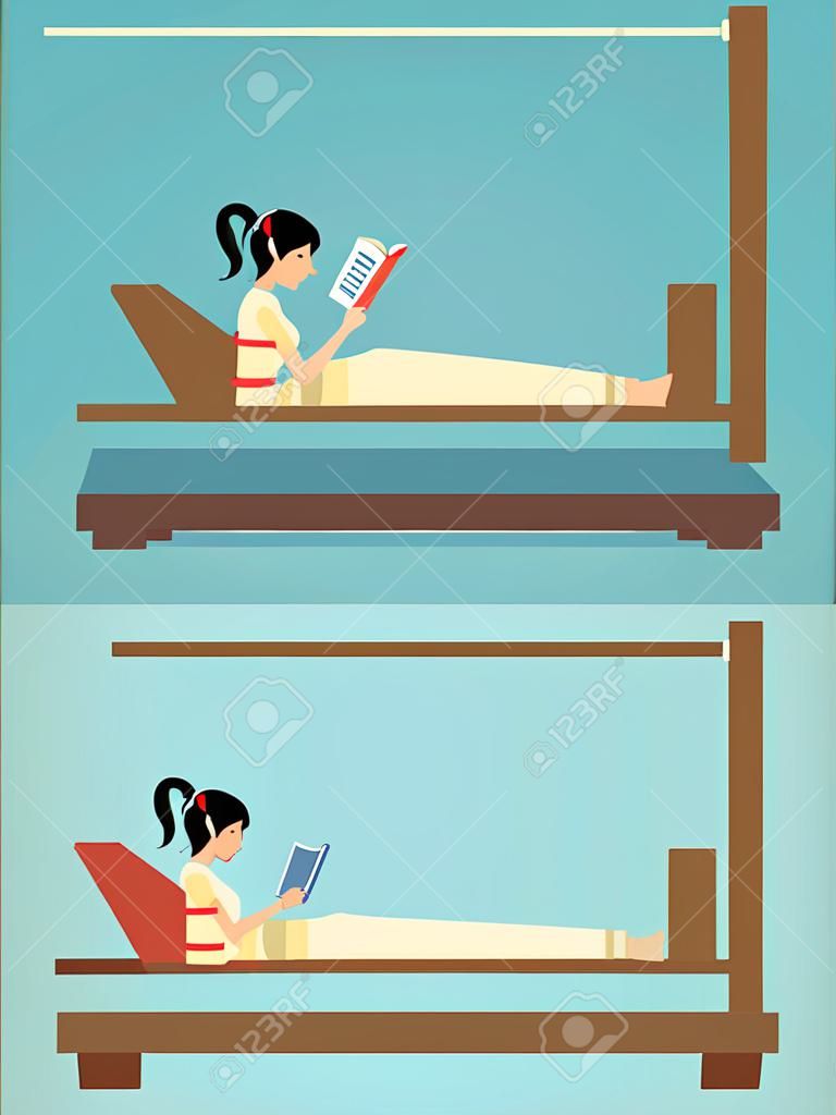 Best and worst positions for read a book