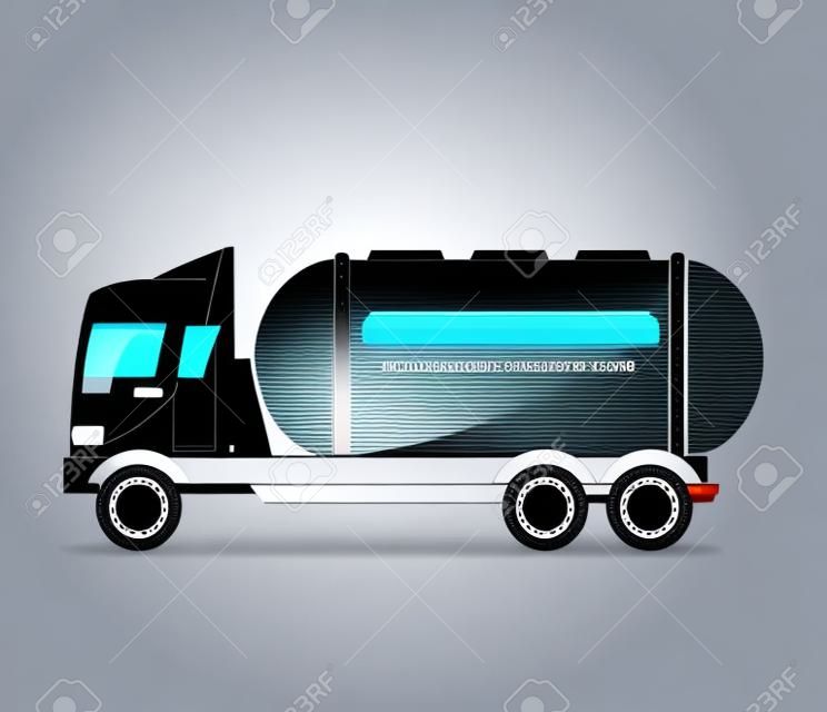 Concept de camion avec la conception de l'icône, illustration vectorielle 10 eps graphique.