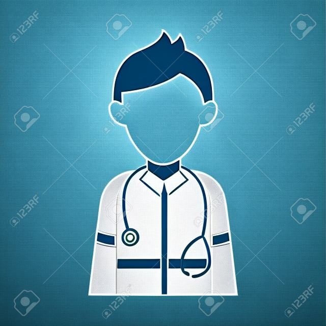 paramedic avatar icon image vector illustration design
