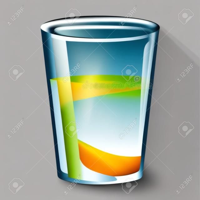Water glass cup vector illustration graphic design