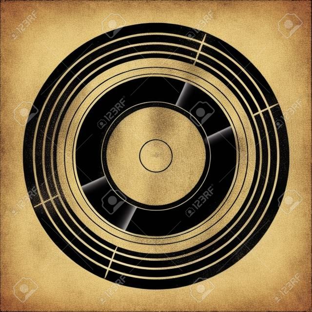 Vinyl music vintage symbol vector illustration design gráfico