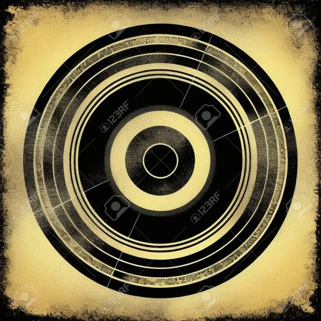 Vinyl music vintage symbol vector illustration design gráfico