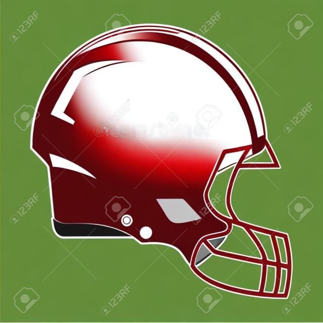 Diseño gráfico del ejemplo del vector del símbolo del casco de fútbol americano