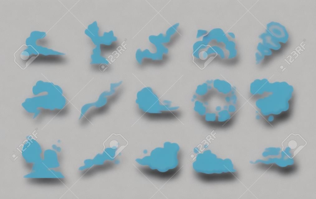 fifteen gray smoke icons