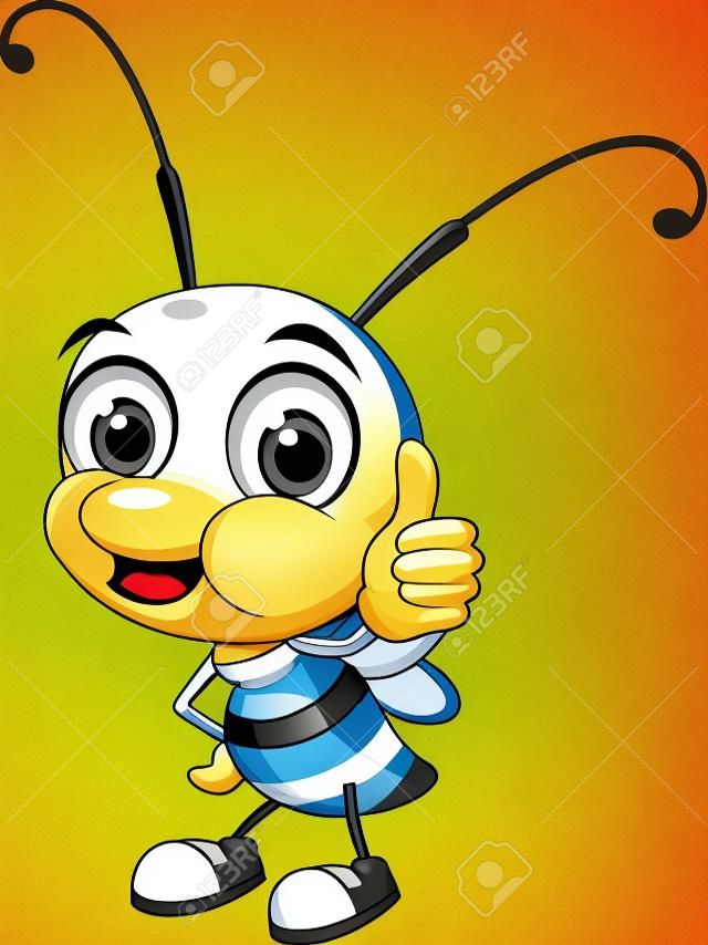 пчелка мультфильма пальца вверх