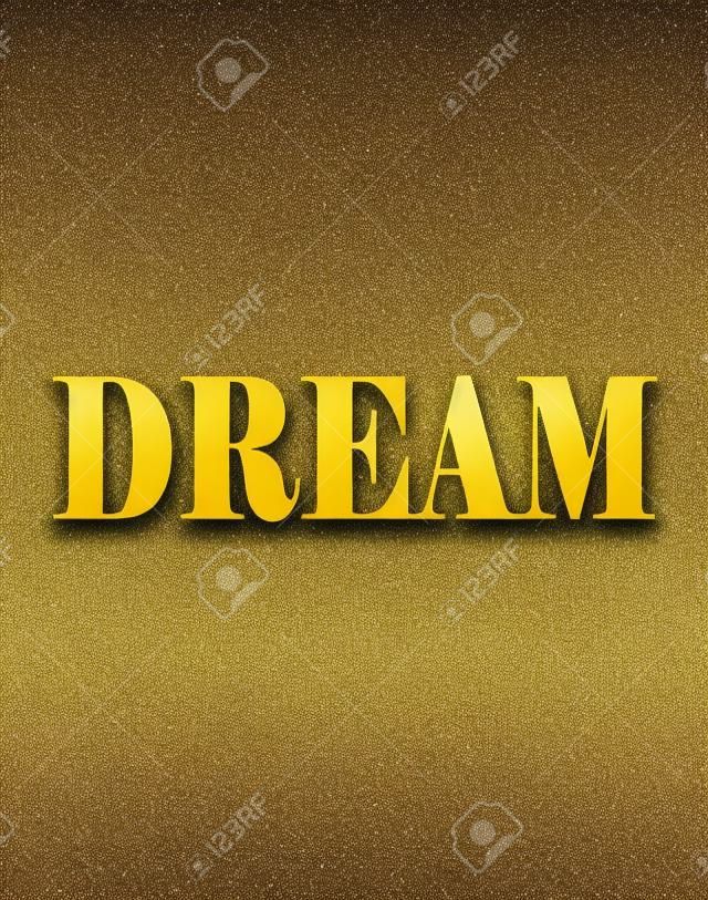 Gold Glitter Dream Text Font