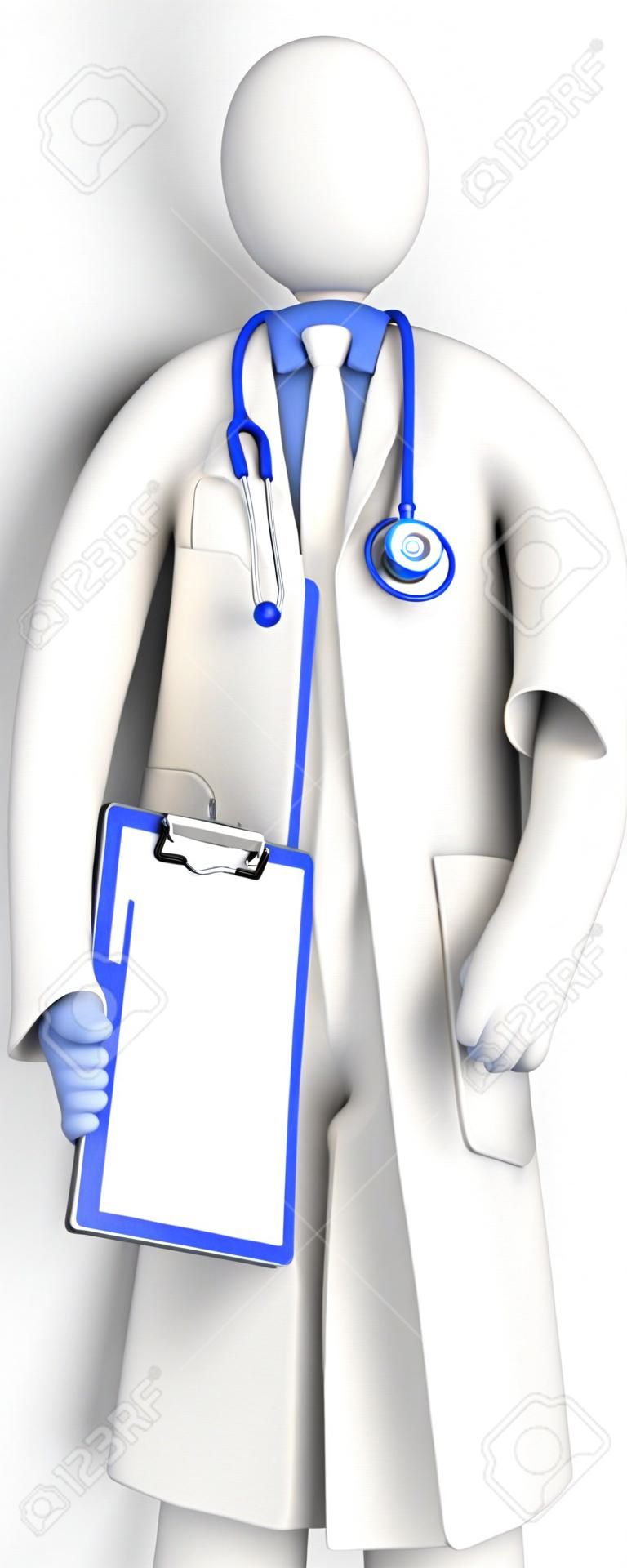 Il dottor Tizio il blu Appunti colore del tema Dottore