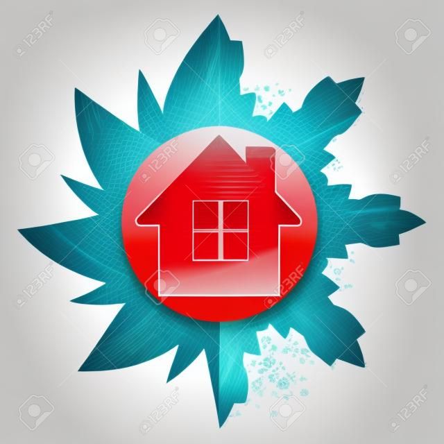 Klimatyzacja w domu, symbol biznesu