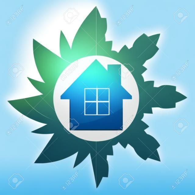 Air conditionné à la maison, le symbole de l'entreprise