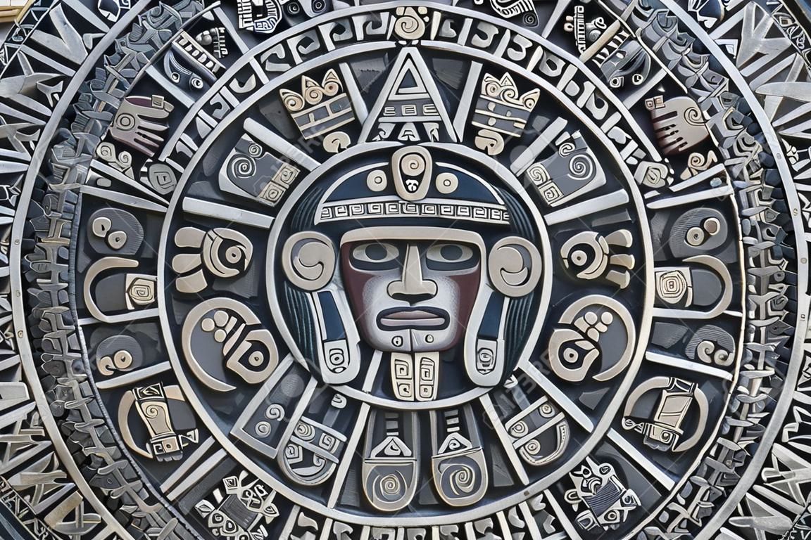 textura história aztec como fundo de pedra agradável