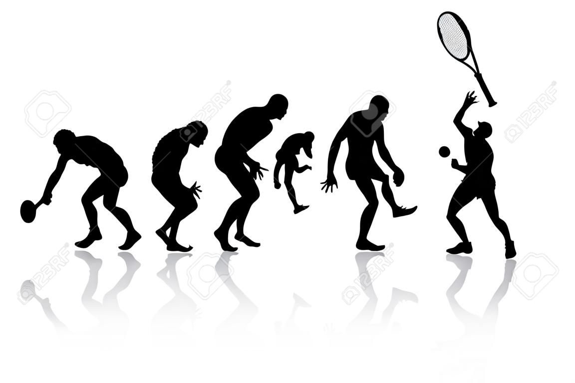 Evolution eines Tennis-Spieler