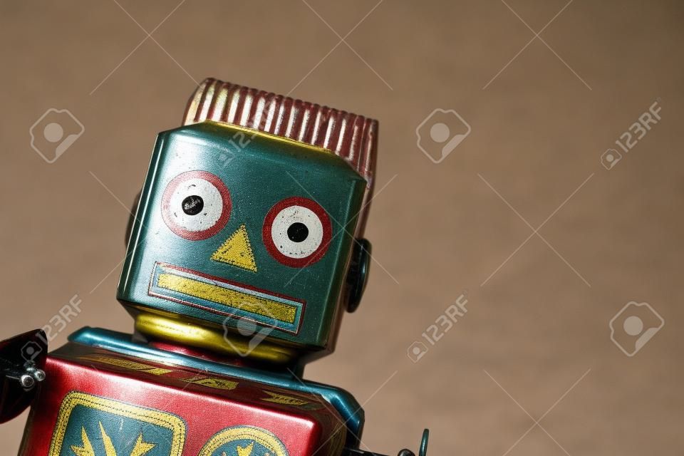 빈티지 양철 장난감 로봇