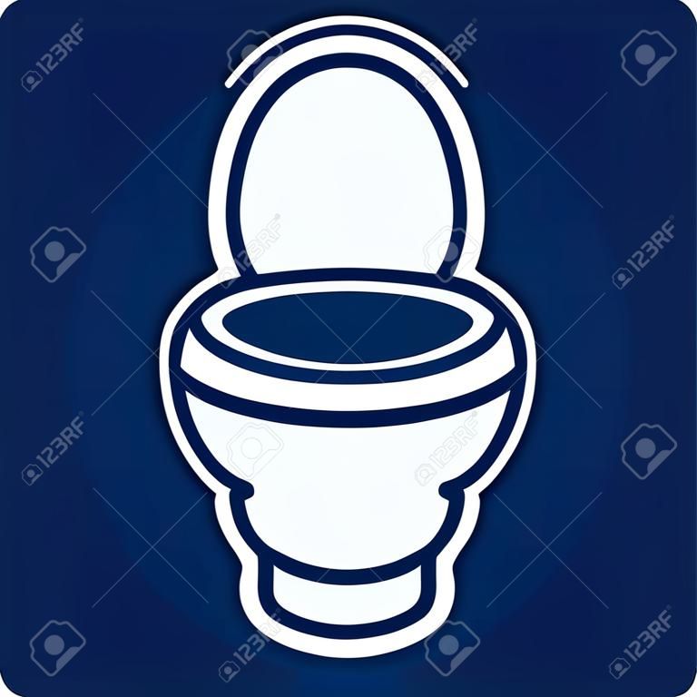 Toilet bowl illustration.