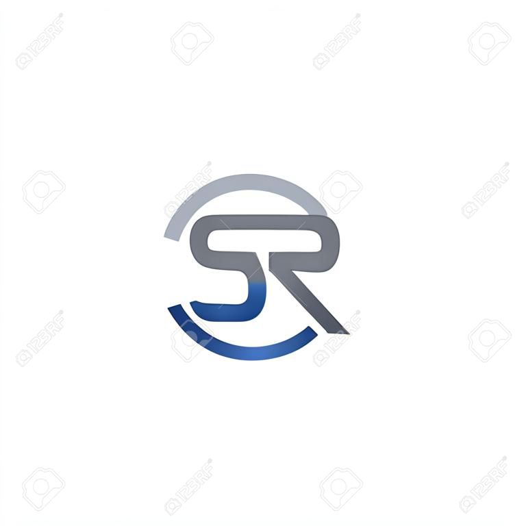 Creative initial SR Letter logo icon