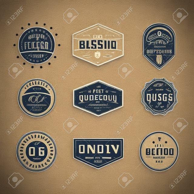 Sammlung von Vintage-Logos & Abzeichen. perfekt für Geschäftsleute Branding, Kleidung oder Bekleidung Design, Zeichen und andere.