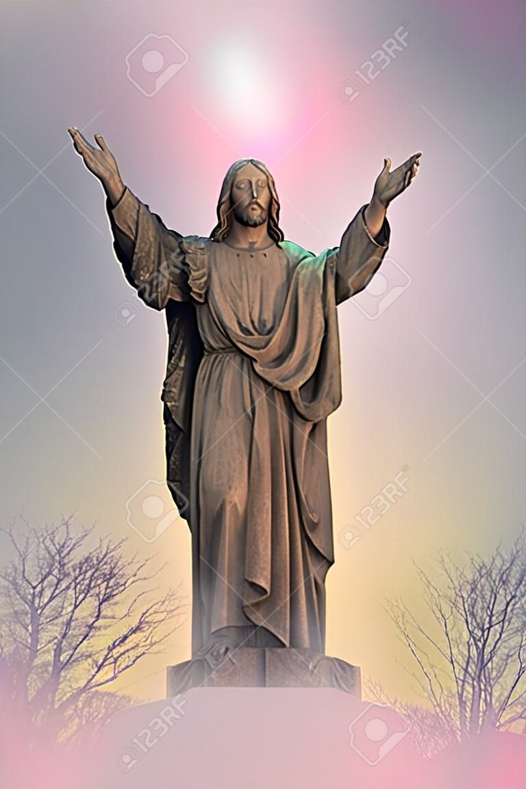 Jesus Christ monument, artistic background