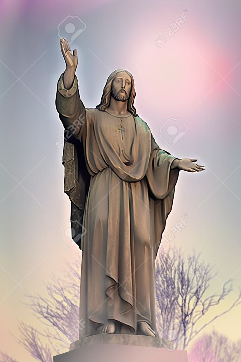 Jesus Christ monument, artistic background