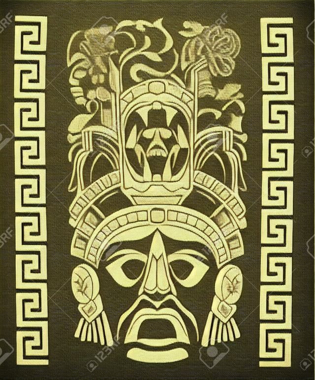 mexican Mayan motifs - symbol - paper texture 