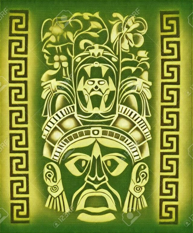 mexican Mayan motifs - symbol - paper texture 