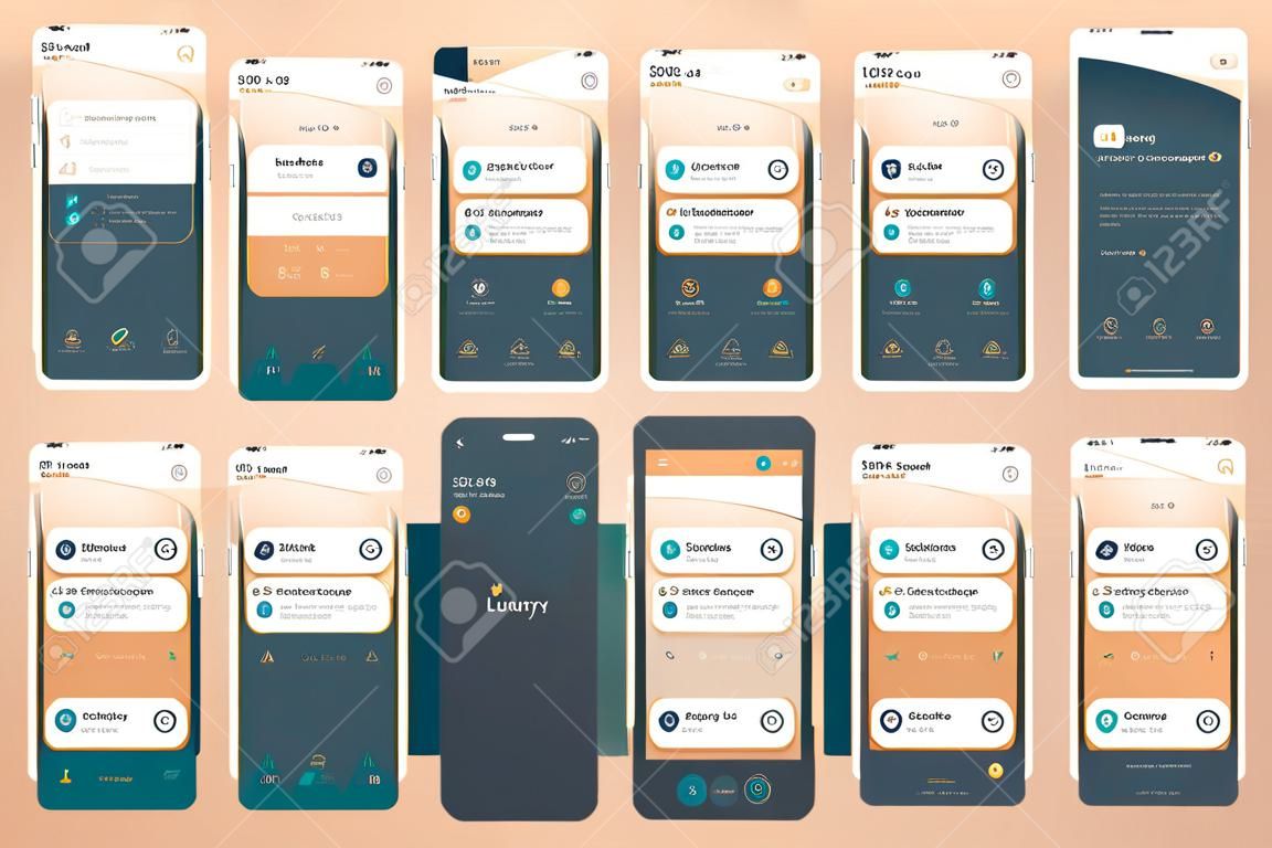 Luxe opslagbeheer App UI Kit-sjabloon