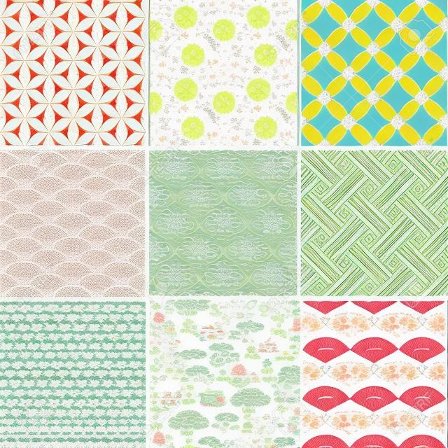 일본 원활한 패턴 컬렉션