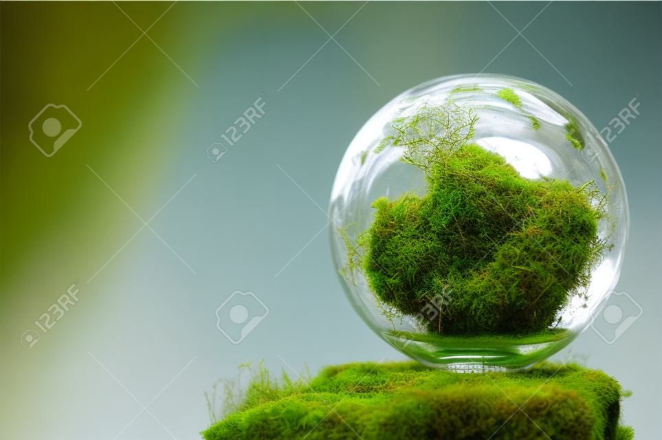 MOSS and glass globes