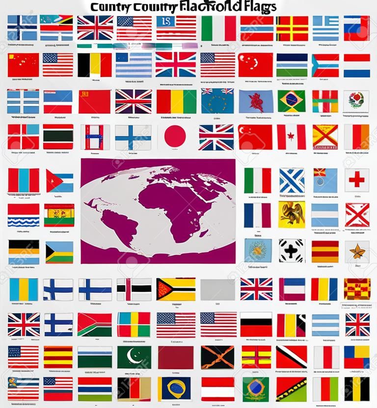 Официальные флагами стран