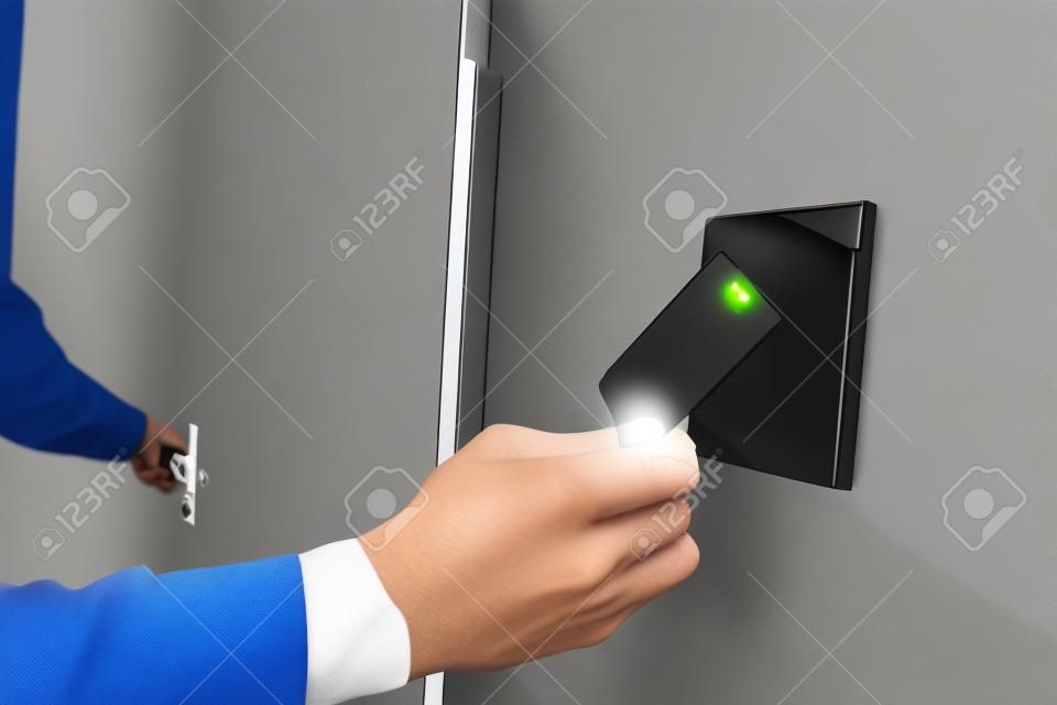 Klucz elektroniczny system dostępu, aby zablokować i odblokować drzwi