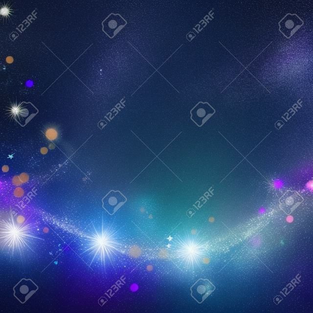 сверкающие звезды на боке фоне