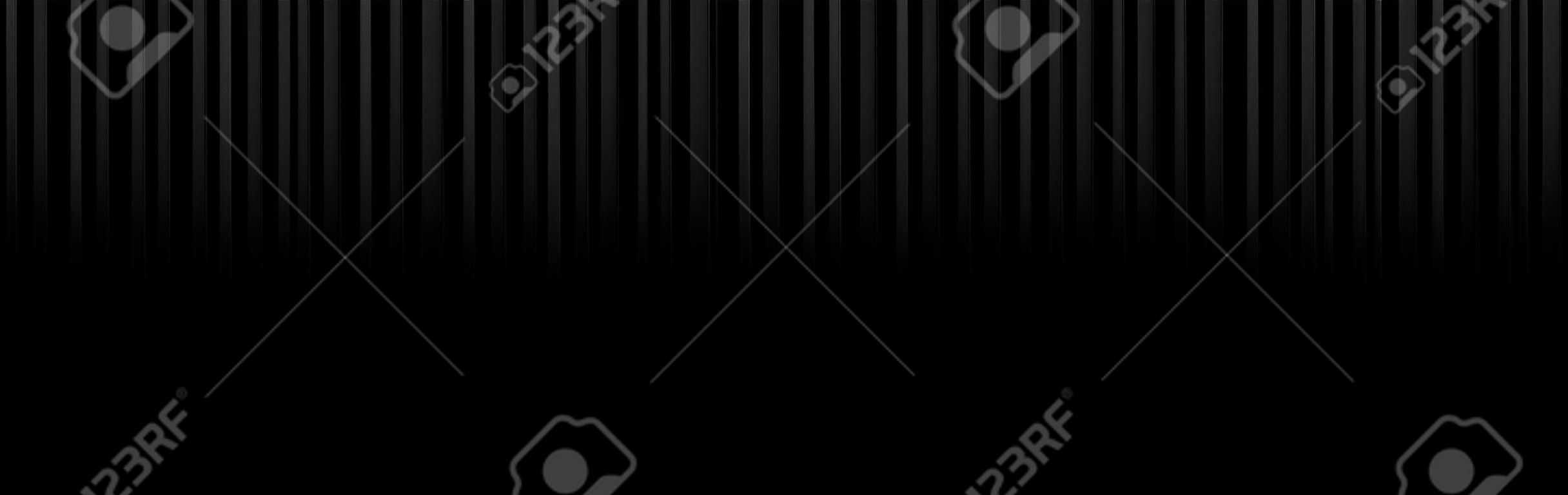 black lighting background with vertical stripes. Vector abstract background