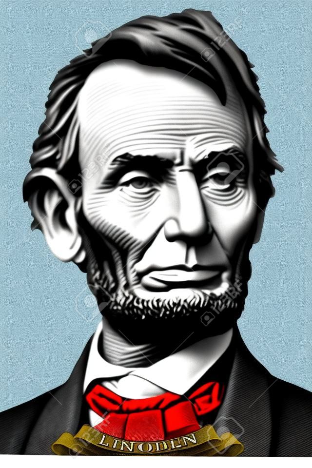 Ritratto di Abraham Lincoln sul fronte di una banconota da cinque dollari.