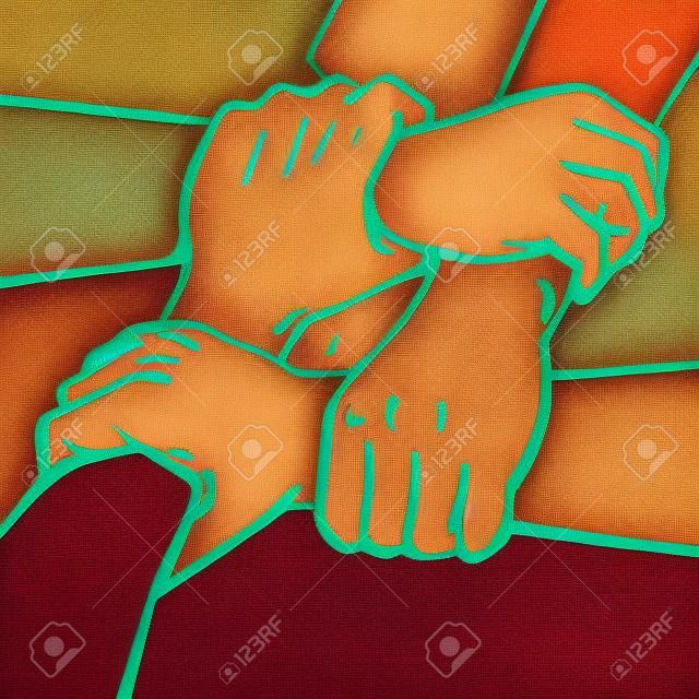quatro mãos