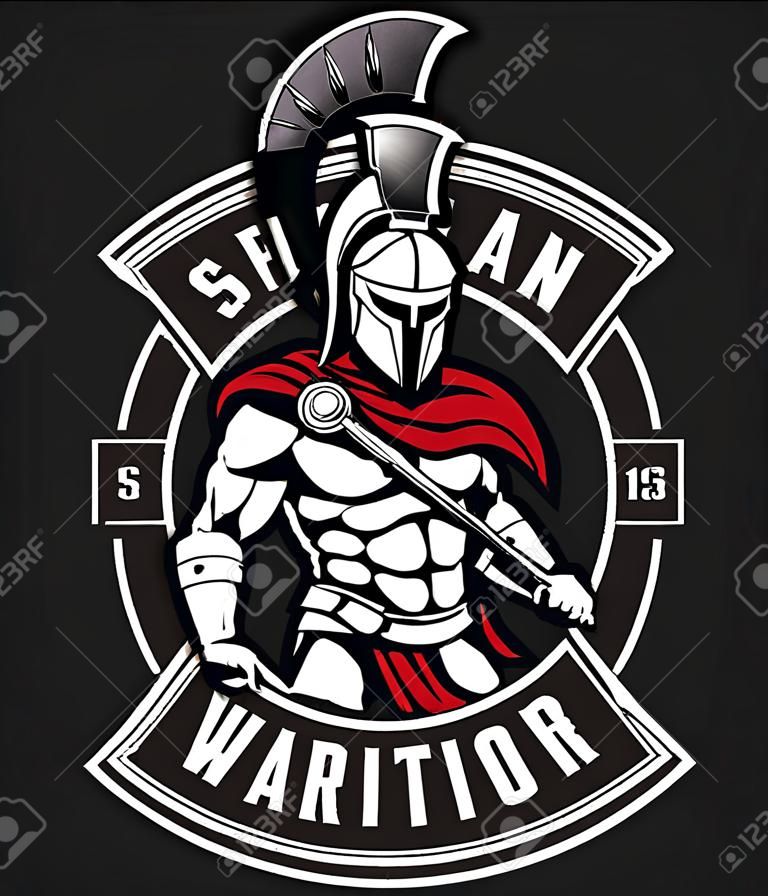 Guerreiro espartano. Logo design