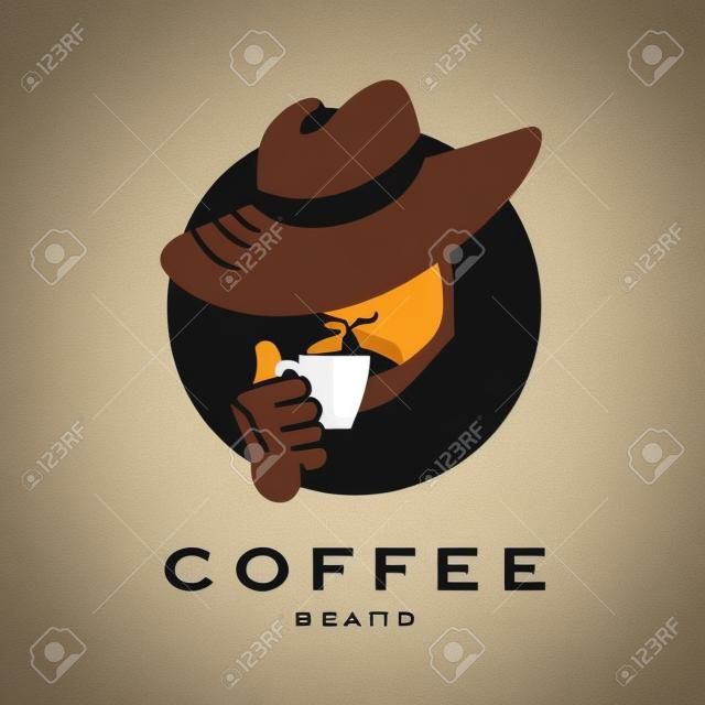 Vector flat coffee logo sample. Beautiful coffee brand template. Good for coffee and tea store, shop, also cafe and restaurant.