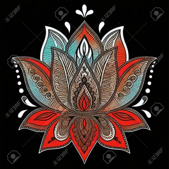 indian flower tattoo