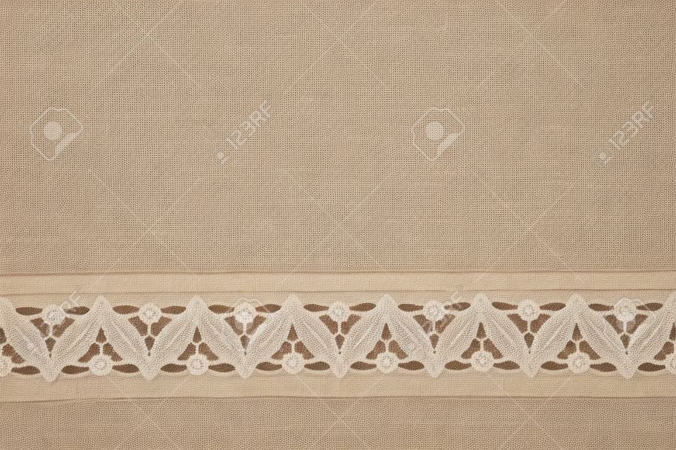 Burlap with lace