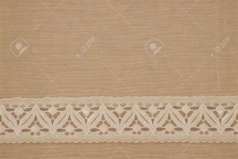 Burlap with lace