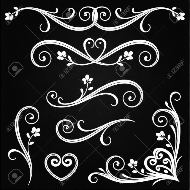Vectorized Scroll Design with Heart Design.