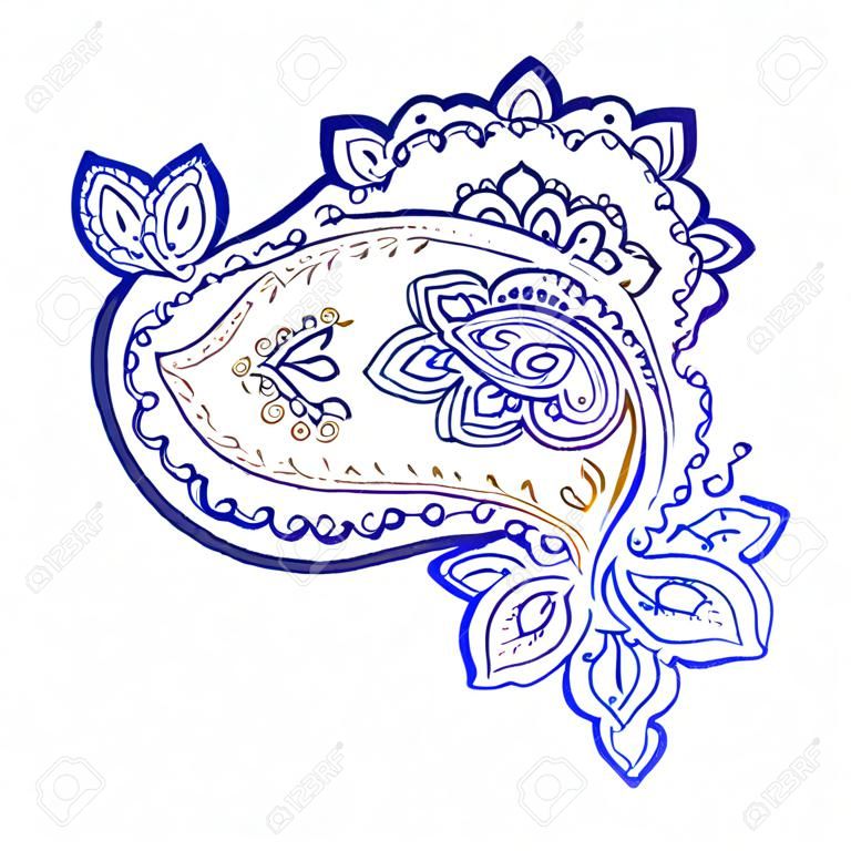 Paisley. Ethnic ornament. Vector illustration isolated