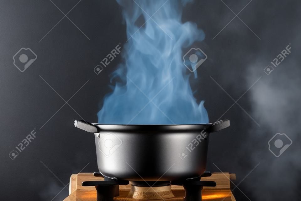 A boiling pot