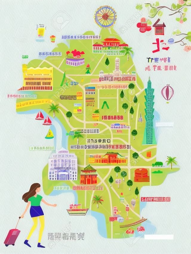 Taipei şehir haritası.