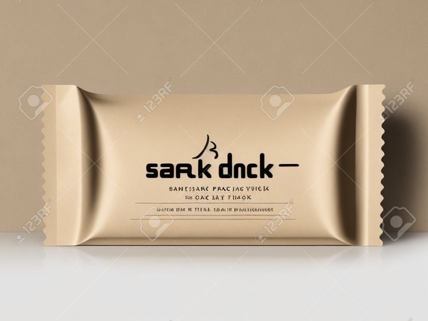 Design del pacchetto snack vuoto