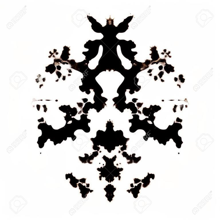 Test de Rorschach d'une carte de tache d'encre