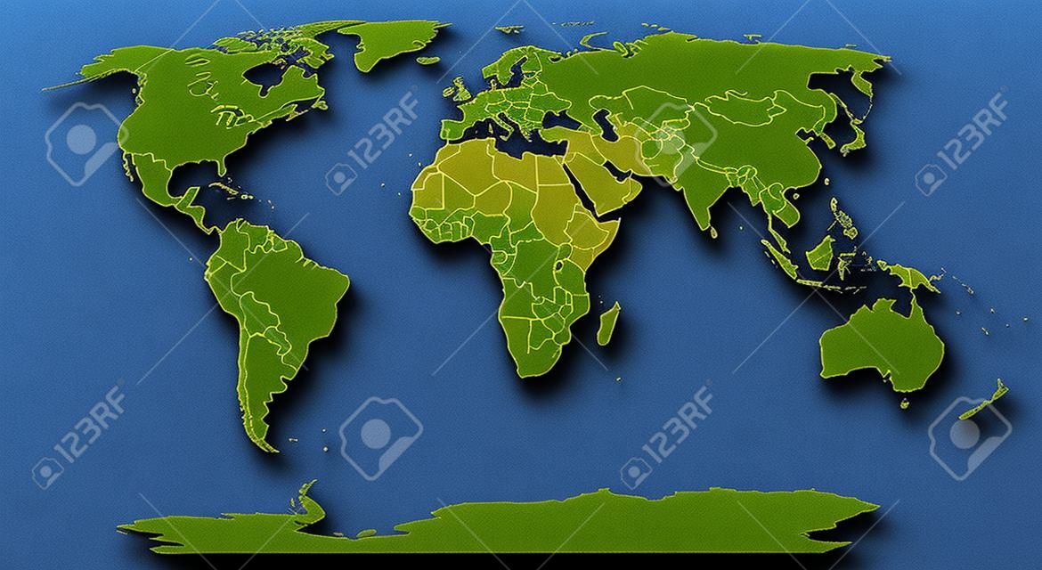 3D map of world