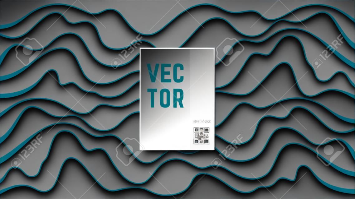 Couverture abstraite pour votre conception - bannières, affiches, pancartes, brochures, dépliants, etc. Modèle vectoriel Eps10.