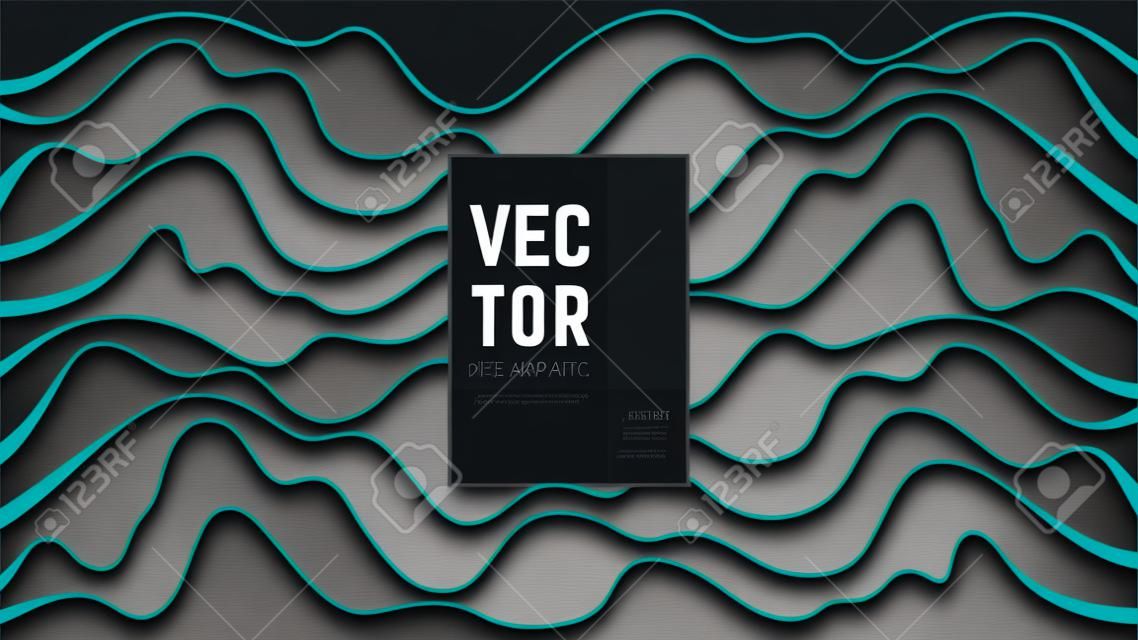 Abstract cover for your design - banners, posters, placards, brochures, flyers etc. Eps10 vector template.